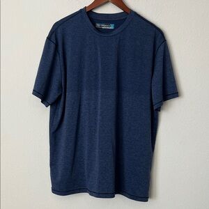 ROUNDTREE & YORKE Performance Blue Short Sleeve T-Shirt
